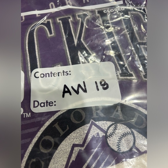 '47 Men's XL Colorado Rockies Purple Cooperstown Franklin T-Shirt NWT - Picture 9 of 9